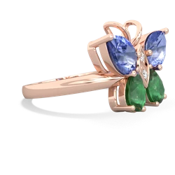 Tanzanite Butterfly 14K Rose Gold ring R2215