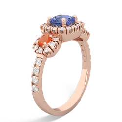 Tanzanite Regal Halo 14K Rose Gold ring R5350