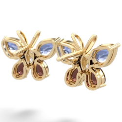 Tanzanite Butterfly 14K Yellow Gold earrings E2215