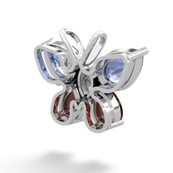 Tanzanite Butterfly 14K White Gold pendant P2215