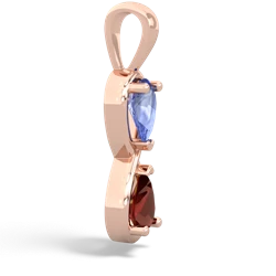 Tanzanite Infinity 14K Rose Gold pendant P5050