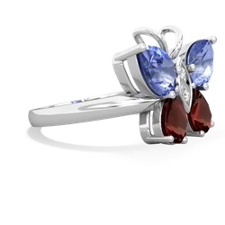 Tanzanite Butterfly 14K White Gold ring R2215