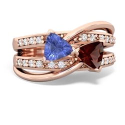 Tanzanite Bowtie 14K Rose Gold ring R2360