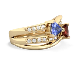 Tanzanite Bowtie 14K Yellow Gold ring R2360