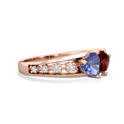 Tanzanite Heart To Heart 14K Rose Gold ring R3342