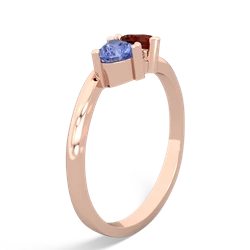 Tanzanite Sweethearts 14K Rose Gold ring R5260