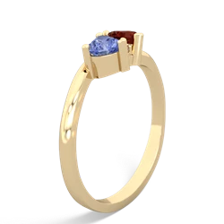 Tanzanite Sweethearts 14K Yellow Gold ring R5260