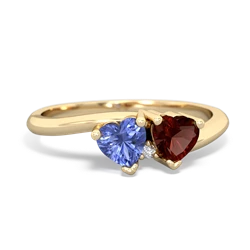 Tanzanite Sweethearts 14K Yellow Gold ring R5260