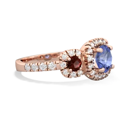 Tanzanite Regal Halo 14K Rose Gold ring R5350