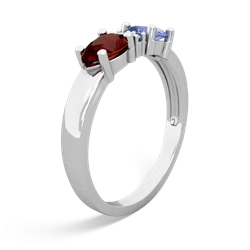 Tanzanite Pear Bowtie 14K White Gold ring R0865