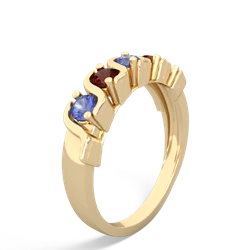 Tanzanite Anniversary Band 14K Yellow Gold ring R2089