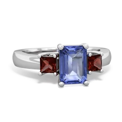 similar item - Three Stone Emerald-cut Trellis