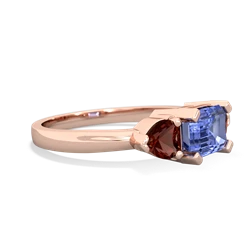 Tanzanite Three Stone 14K Rose Gold ring R5235