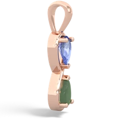 Tanzanite Infinity 14K Rose Gold pendant P5050