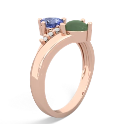 Tanzanite Heart To Heart 14K Rose Gold ring R2064