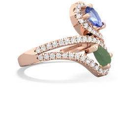 Tanzanite Diamond Dazzler 14K Rose Gold ring R3000