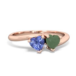 Tanzanite Sweethearts 14K Rose Gold ring R5260