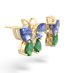 Tanzanite Butterfly 14K Yellow Gold earrings E2215