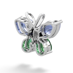 Tanzanite Butterfly 14K White Gold pendant P2215