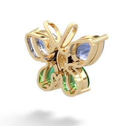 Tanzanite Butterfly 14K Yellow Gold pendant P2215