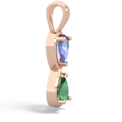 Tanzanite Infinity 14K Rose Gold pendant P5050