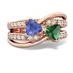 Tanzanite Bowtie 14K Rose Gold ring R2360