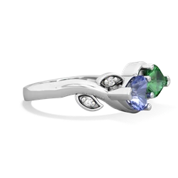 Tanzanite Floral Elegance 14K White Gold ring R5790