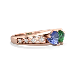 Tanzanite Heart To Heart 14K Rose Gold ring R3342