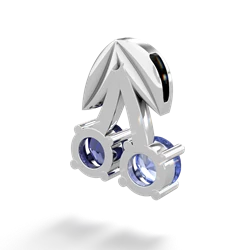 Tanzanite Sweet Cherries 14K White Gold pendant P7001