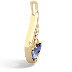 Tanzanite Keepsake Curves 14K Yellow Gold pendant P5450