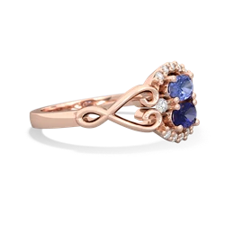 Tanzanite Love Nest 14K Rose Gold ring R5860