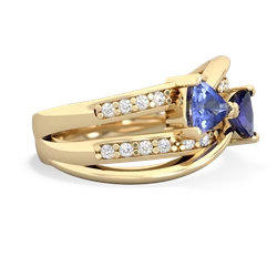 Tanzanite Bowtie 14K Yellow Gold ring R2360