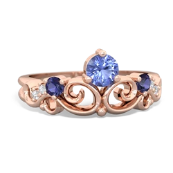 Tanzanite Crown Keepsake 14K Rose Gold ring R5740