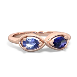 Tanzanite Infinity 14K Rose Gold ring R5050