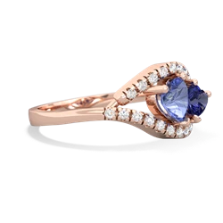 Tanzanite Mother And Child 14K Rose Gold ring R3010