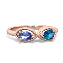 Tanzanite Infinity 14K Rose Gold ring R5050