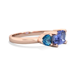 Tanzanite Three Stone 14K Rose Gold ring R5235