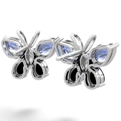 Tanzanite Butterfly 14K White Gold earrings E2215