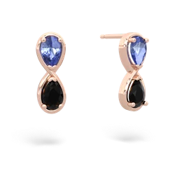 Tanzanite Infinity 14K Rose Gold earrings E5050