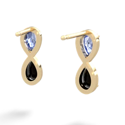 Tanzanite Infinity 14K Yellow Gold earrings E5050