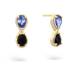 Tanzanite Infinity 14K Yellow Gold earrings E5050