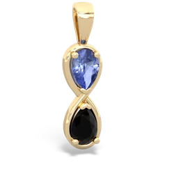 Tanzanite Infinity 14K Yellow Gold pendant P5050