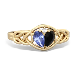 Tanzanite Celtic Love Knot 14K Yellow Gold ring R5420