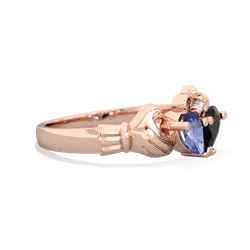 Tanzanite 'Our Heart' Claddagh 14K Rose Gold ring R2388