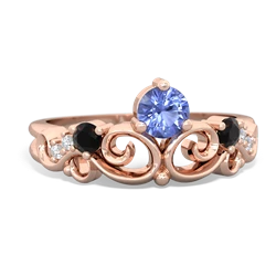 Tanzanite Crown Keepsake 14K Rose Gold ring R5740