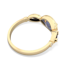 Tanzanite Milgrain Marquise 14K Yellow Gold ring R5700