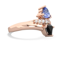 Tanzanite Heart To Heart 14K Rose Gold ring R2064