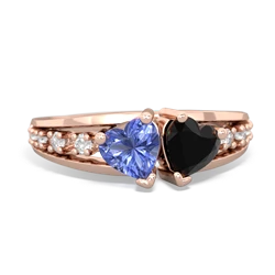 Tanzanite Heart To Heart 14K Rose Gold ring R3342