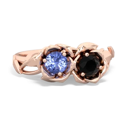 Tanzanite Rose Garden 14K Rose Gold ring R5510