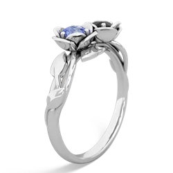 Tanzanite Rose Garden 14K White Gold ring R5510